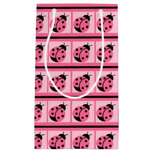 "Little Lady Bug" (banded) Geschenktasche Kleine Geschenktüte (Vorderseite)