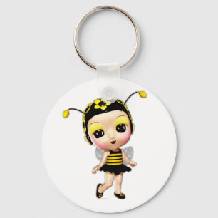 Little Lady Bumblebee Keyring Schlüsselanhänger