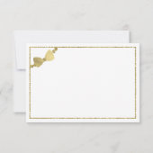 Little Lady Danke Card, Imitate Gold (Rückseite)