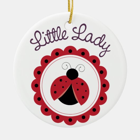 Little Lady Keramik Ornament (Vorne)