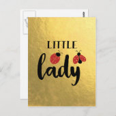 Little Lady Ladybug Postkarte (Vorne/Hinten)
