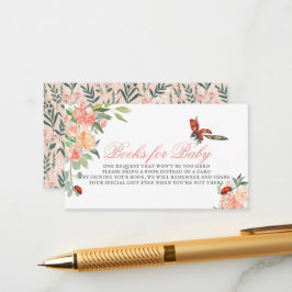 Little Lady Ladybug Rose Babydusche Buchanfrage Begleitkarte