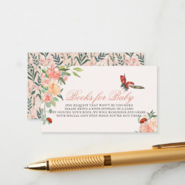 Little Lady Ladybug Rose Babydusche Buchanfrage Begleitkarte