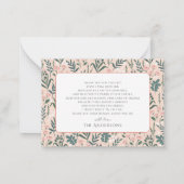 Little Lady Ladybug Rose Kinderdusche Danke Mitteilungskarte (Rückseite)