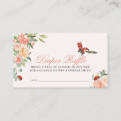 Little Lady Ladybug Rose Windelnklatschein Begleitkarte (Vorderseite)