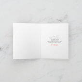 Little Lady on the Way Folded Thank You Card Dankeskarte (Innenseite)