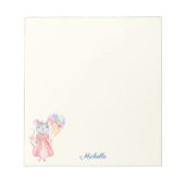 Little Lady Party Mouse Notepad IHRER Name Notizblock (Vorderseite)