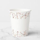 Little Ladybug Baby in Bloom Baby Shower Pappbecher (Rückseite)