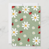 Little Ladybug Birthday Einladung (Rückseite)