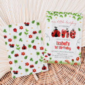 Little Ladybug Birthday Einladung