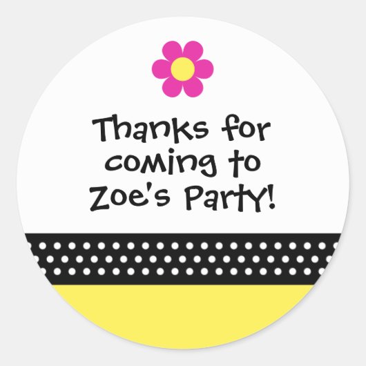 Little Ladybug Birthday Party Fevor Sticker (Vorderseite)