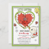 Little Ladybug Ducklin's Lucky Charm is on Her Way Einladung (Vorderseite)