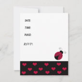 Little Ladybug Einladung zum Geburtstag (Rückseite)