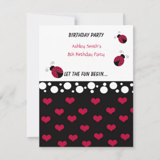 Little Ladybug Einladung zum Geburtstag