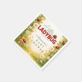 Little Ladybug Garden Baby Shower Serviette (Ecke)