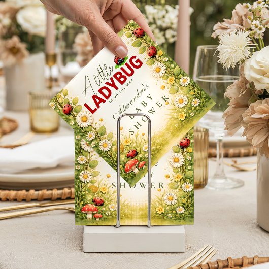 Little Ladybug Garden Baby Shower Serviette