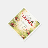 Little Ladybug Garden Celebration Baby Shower Serviette (Ecke)