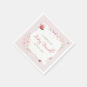 Little Ladybug Garden Girl Baby Shower Serviette (Ecke)