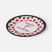 Little Ladybug Geburtstag Polka Hund Pappteller (Schrägansicht)