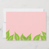 Little Ladybug Geburtstags-Foto Einladung - Rosa (Rückseite)