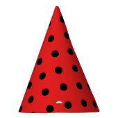 Little Ladybug Girl Birthday Party Hat Partyhütchen (Rechts)