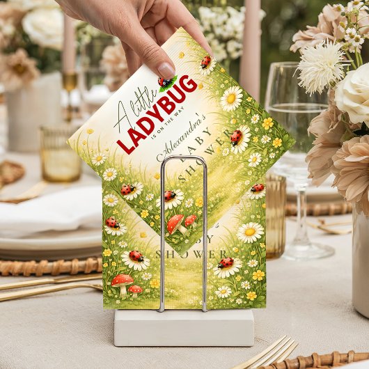 Little Ladybug Meadow Celebration Baby Shower Serviette