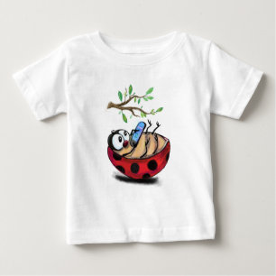 Little Ladybug mit Phone Baby T - Shirt Spring