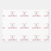 Little Ladybug Pattern Boho Geschenkpapier Set (Vorderseite 2)