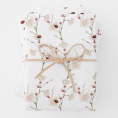 Little Ladybug Pattern Boho Geschenkpapier Set (Beispiel)