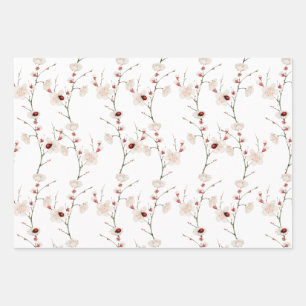 Little Ladybug Pattern Boho Geschenkpapier Set