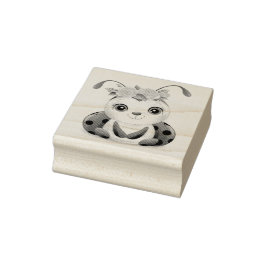 Little Ladybug Red Pink Floral Girl Baby Dusche Gummistempel