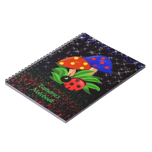 Little Ladybug Spiral Notebook Notizblock (Linke Seite)