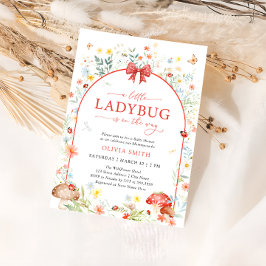 Little Ladybug Wildblume Garden Babydusche Einladung
