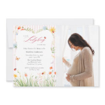 Little Ladybug Wildflower Baby Shower Photo