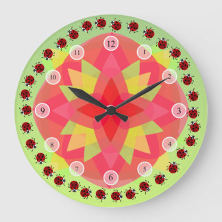 Little Ladybugs Wall Clock Große Wanduhr