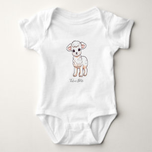 Little Lamb Baby Bodysuit Baby Strampler