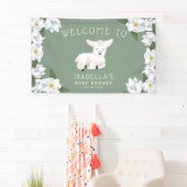 Little Lamb Baby Dusche Begrüßung Banner (Insitu)