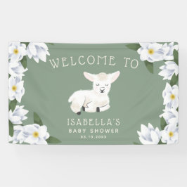 Little Lamb Baby Dusche Begrüßung Banner