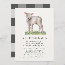 Little Lamb Baby Dusche by Mail Einladung