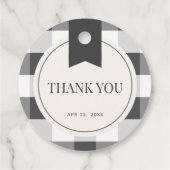 Little Lamb Baby Dusche Danke Geschenkanhänger (Rückseite)