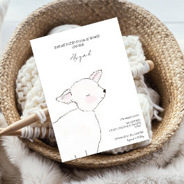 Little Lamb Baby Shower Einladung