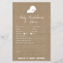 Little Lamb Baby Shower Game PRINTED