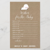 Little Lamb Baby Shower Game PRINTED (Vorderseite)