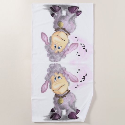 Little Lamb Beach Handtuch (Vorderseite)