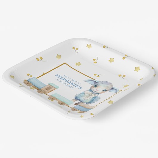 Little Lamb | Blue Baby Shooter Teller (Gewinkelt)