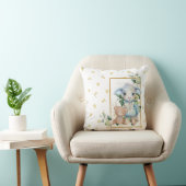 Little Lamb | Blue Baby Shower oder Kinderzimmer D Kissen (Stuhl )