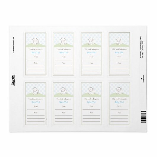 Little Lamb Buchzeichen (Vorne)