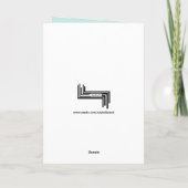 Little Lamb "Congr-a-ts"-Grußkarte Karte (Rückseite)