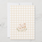 Little Lamb Gender Neutral Baby Shower Einladung (Rückseite)