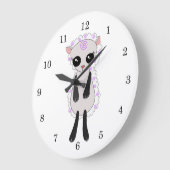 Little Lamb Große Wanduhr (Winkel)
